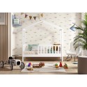 Lit enfant cabane NICE blanc 70x140 cm - SONUIT