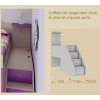 Chambre enfant PERSONNALISABLE KS34 lits superposés en mezzanine - MORETTI COMPACT