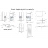 Chambre avec lit double et pont de lit F310 - F812 - GLICERIO EVOLUTION