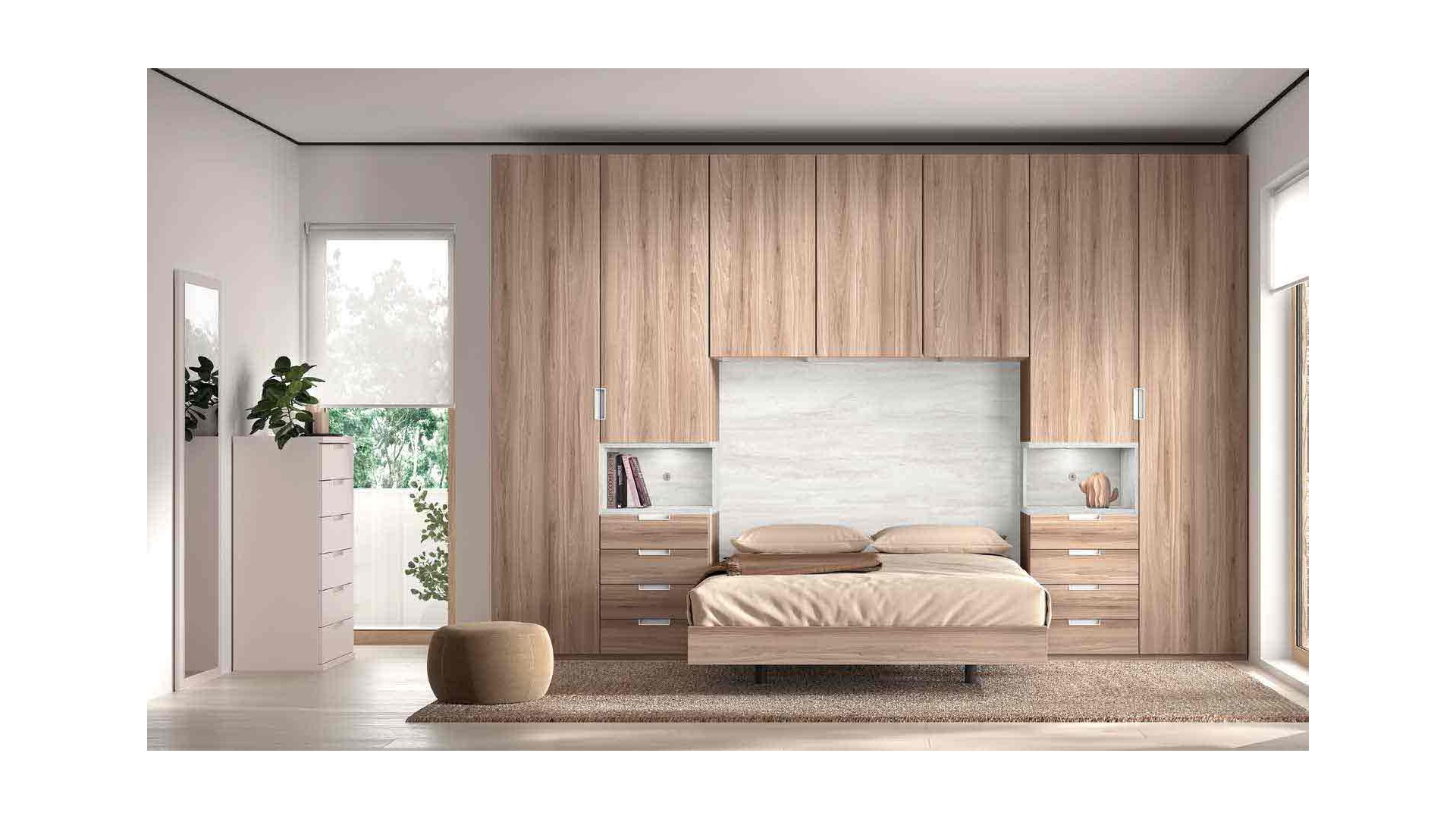 Chambre avec lit double et pont de lit F310 - F812 - GLICERIO EVOLUTION