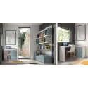 Bibliothèque avec bureau pivotant / rabattable F803 - GLICERIO EVOLUTION