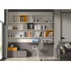 Bibliothèque avec bureau suspendu F806 - GLICERIO EVOLUTION