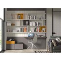 Bibliothèque avec bureau suspendu F806 - GLICERIO EVOLUTION
