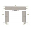 Dressing sur mesure PERSONNALISABLE AK13 avec étagères, penderies & coffres - MORETTI COMPACT