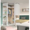Chambre lit simple 90x190 cm transformable en lit double 180x190 cm PERSONNALISABLE AD050 - GLICERIO ADVANCE