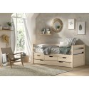 Lit surélevé avec rangement CHLOE couchage 90x200 cm - SONUIT