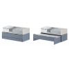 Lit avec tiroirs et lit gigogne chambre PERSONNALISABLE AD064 - GLICERIO ADVANCE