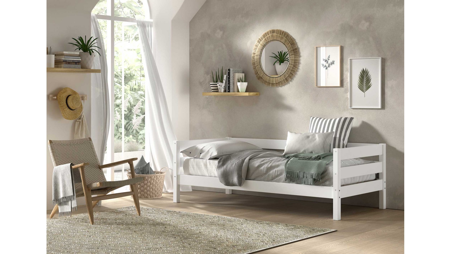 Lit banquette CHLOE couchage 90x200 cm - SONUIT