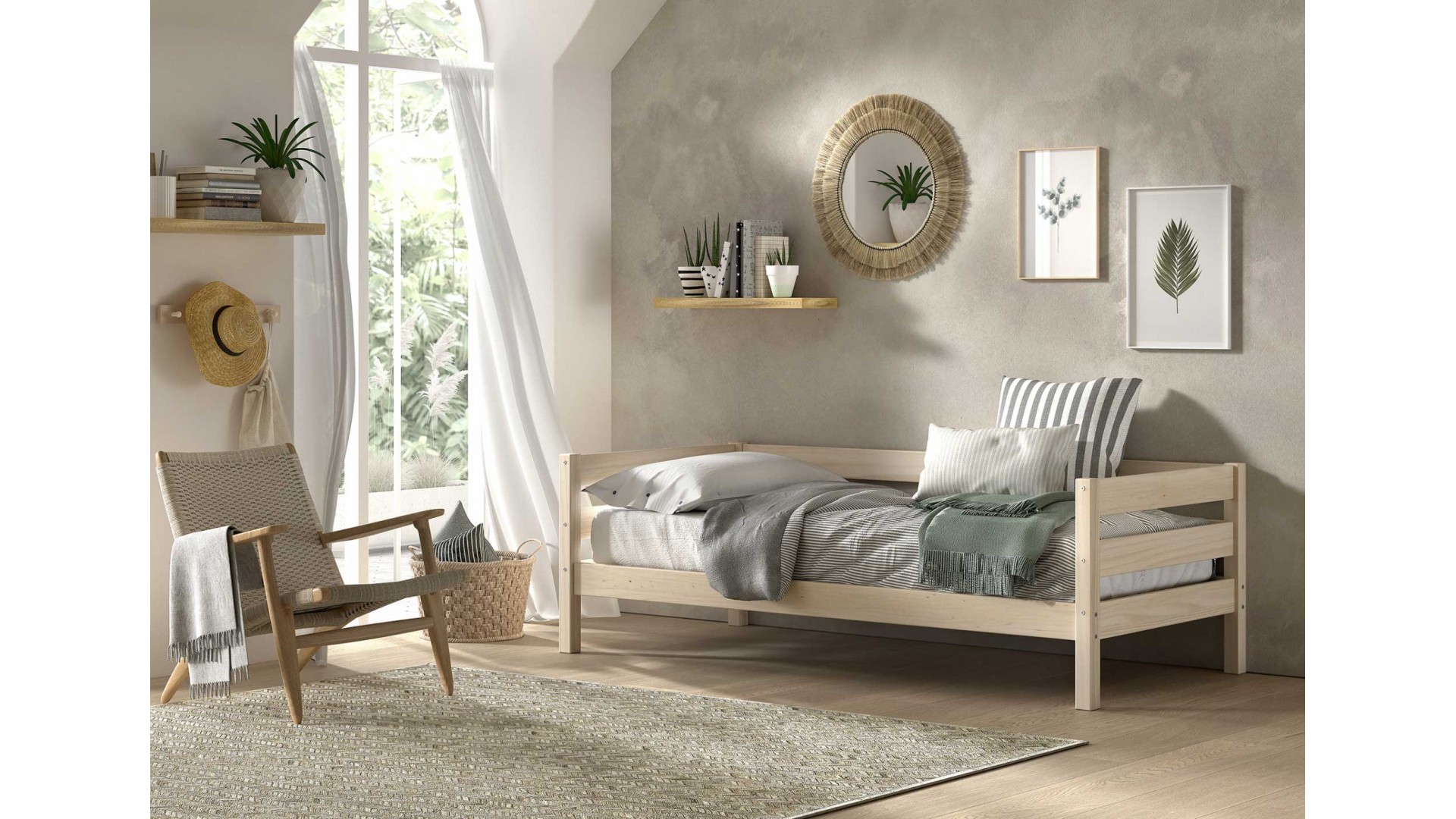 Lit banquette CHLOE couchage 90x200 cm - SONUIT