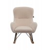 Chaise à bascule enfant ROCKING tissu TEDDY beige - SONUIT