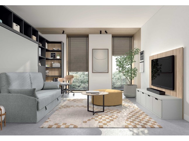 Séjour avec lit escamotable et canapé PERSONNALISABLE AD066 - GLICERIO ADVANCE