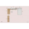 Chambre ado PERSONNALISABLE YC19 lit 1 personne - MORETTI COMPACT