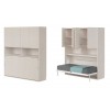 Chambre compacte avec lit escamotable et bureau escamotable PERSONNALISABLE AD067 - GLICERIO ADVANCE