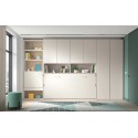 Chambre compacte avec lit escamotable et bureau escamotable PERSONNALISABLE AD067 - GLICERIO ADVANCE