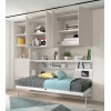 Chambre compacte avec lit escamotable et bureau escamotable PERSONNALISABLE AD067 - GLICERIO ADVANCE