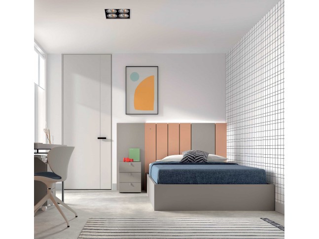 Lit coffre relevable chambre PERSONNALISABLE AD068 - GLICERIO ADVANCE