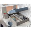 Lit coffre relevable chambre PERSONNALISABLE AD068 - GLICERIO ADVANCE