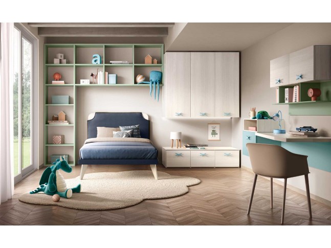 Lit enfant original - Chambre enfant PERSONNALISABLE K102 - MORETTI COMPACT