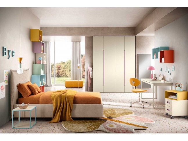 Lit coffre - Chambre enfant PERSONNALISABLE K107 - MORETTI COMPACT