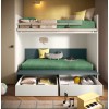 Lit superposé multifonction avec rangement PERSONNALISABLE K114 - MORETTI COMPACT