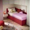 Pont de lit chambre fille avec rangement et lit canapé PERSONNALISABLE K119 - MORETTI COMPACT