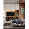Chambre adulte avec dressing bibliothèque et bureau PERSONNALISABLE Y104 - MORETTI COMPACT