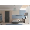 Chambre PERSONNALISABLE YC23 avec lit ado - MORETTI COMPACT