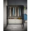 Chambre adulte avec lit tapissé dressing et bureau PERSONNALISABLE Y108 - MORETTI COMPACT