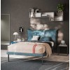 Chambre adulte avec lit tapissé dressing et bureau PERSONNALISABLE Y108 - MORETTI COMPACT