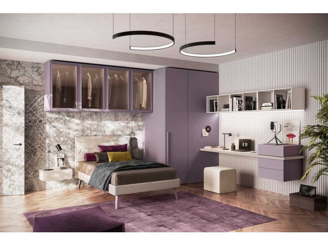 Chambre ado contemporaine PERSONNALISABLE Y109 - MORETTI COMPACT