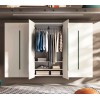 Chambre adulte avec dressing suspendu et bureau PERSONNALISABLE Y115 - MORETTI COMPACT