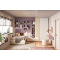 Lit canapé coffre avec dressing et coiffeuse - Chambre enfant PERSONNALISABLE Y117 - MORETTI COMPACT