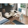 Lit coffre avec dressing et bureau - Chambre enfant PERSONNALISABLE Y118 - MORETTI COMPACT