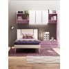 Chambre fille moderne et douce PERSONNALISABLE Y121 - MORETTI COMPACT