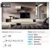 Meuble TV moderne Façades déco finition Texture Ciment PERSONNALISABLE KC103 - KOSMOS MORETTI COMPACT