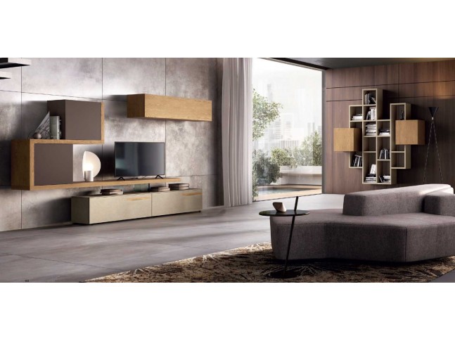 Meuble TV moderne PERSONNALISABLE KC123 - KOSMOS MORETTI COMPACT