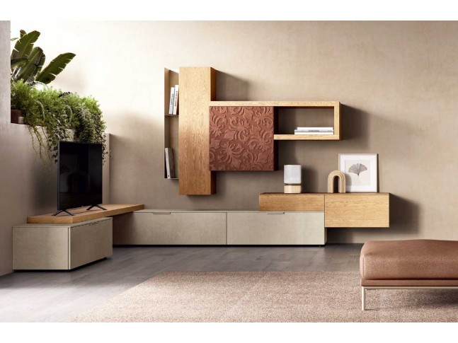 Meuble TV en angle moderne PERSONNALISABLE KC115 - KOSMOS MORETTI COMPACT