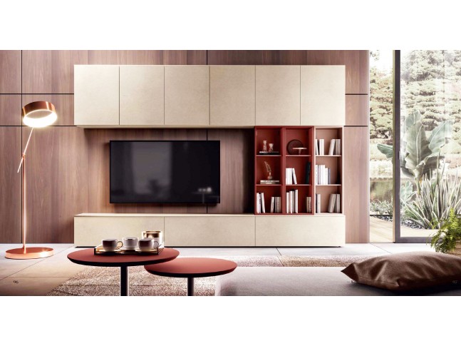 Meuble TV moderne PERSONNALISABLE KF122 - KOSMOS MORETTI COMPACT