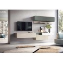Meuble TV suspendu moderne PERSONNALISABLE KF102 - KOSMOS MORETTI COMPACT