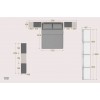 Chambre adulte PERSONNALISABLE YC37 lit 2 personnes - MORETTI COMPACT