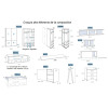 Chambre enfant avec lit gigogne PERSONNALISABLE F012