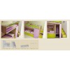 Chambre enfant PERSONNALISABLE LH11 lits superposés avec mezzanine - MORETTI COMPACT