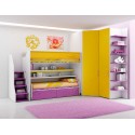 Chambre enfant PERSONNALISABLE LH20 lits superposés en mezzanine - MORETTI COMPACT