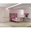Chambre fille PERSONNALISABLE LH31 avec lit 1 personne - MORETTI COMPACT