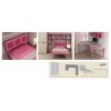 Chambre fille PERSONNALISABLE LH31 avec lit 1 personne - MORETTI COMPACT