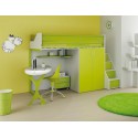 Chambre enfant PERSONNALISABLE LH33 lit mezzanine - MORETTI COMPACT