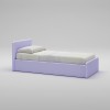 Lit canapé PERSONNALISABLE WL069 couleur lavande  imitation cuir avec un couchage de 90 x 200 - MORETTI COMPACT