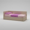 Lit Canapé PERSONNALISABLE WL071 en tissu couleur corde avec couchage de 90 x 200 - MORETTI COMPACT