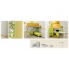 Chambre enfant PERSONNALISABLE LH36 lits superposés en mezzanine - MORETTI COMPACT
