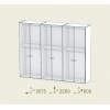 Chambre adulte PERSONNALISABLE AM18 lit double, chevets, commode & armoire - MORETTI COMPACT